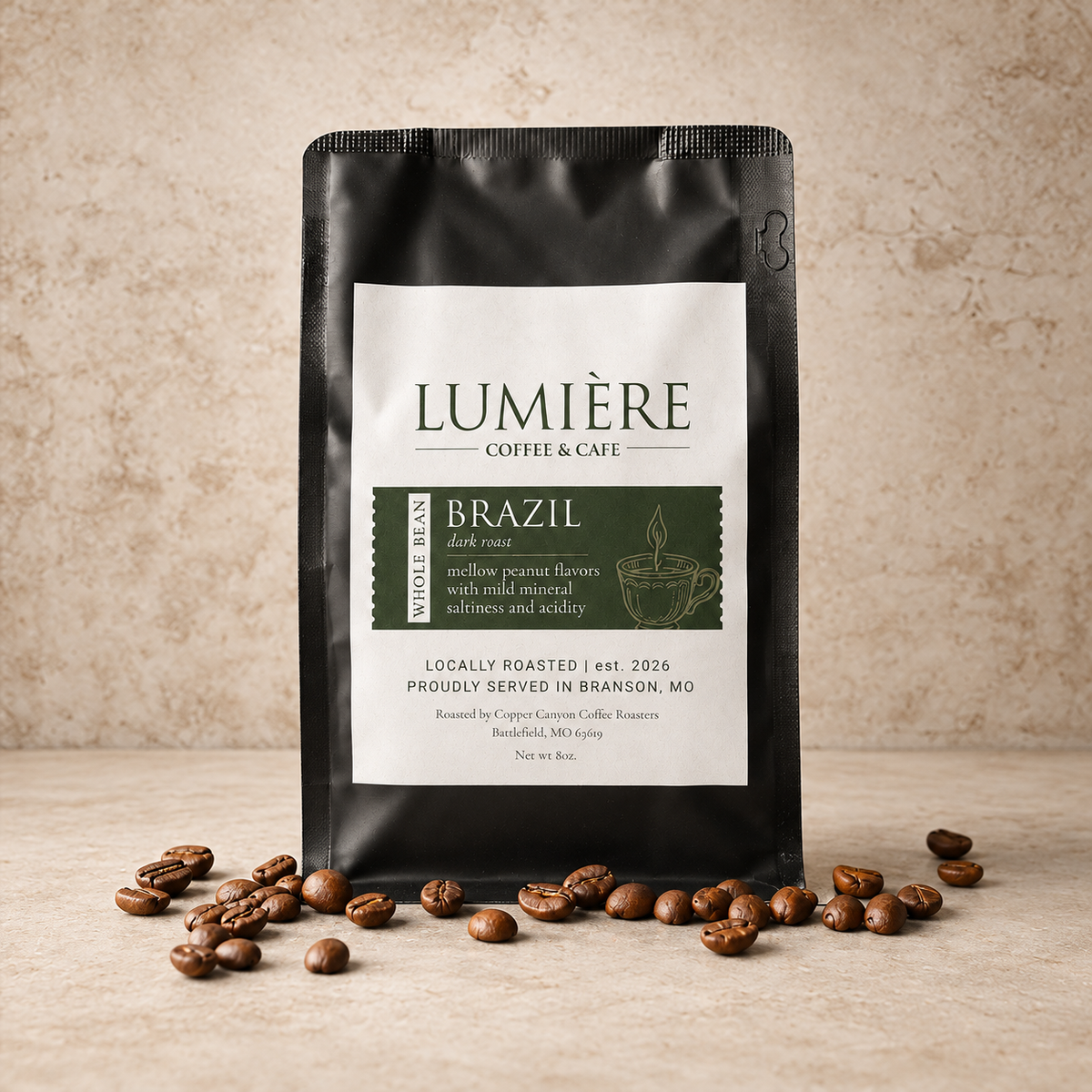 Lumiere Brazil Coffee - Whole Bean